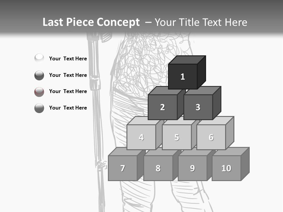 Isolated On White Young Adult Digital Camera PowerPoint Template