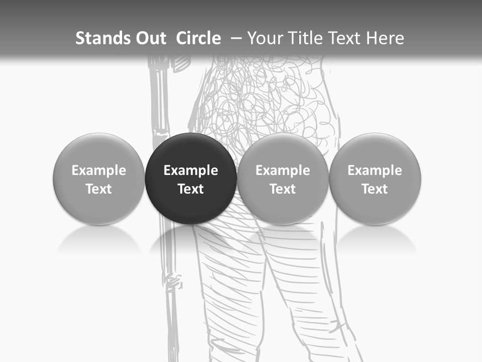 Isolated On White Young Adult Digital Camera PowerPoint Template