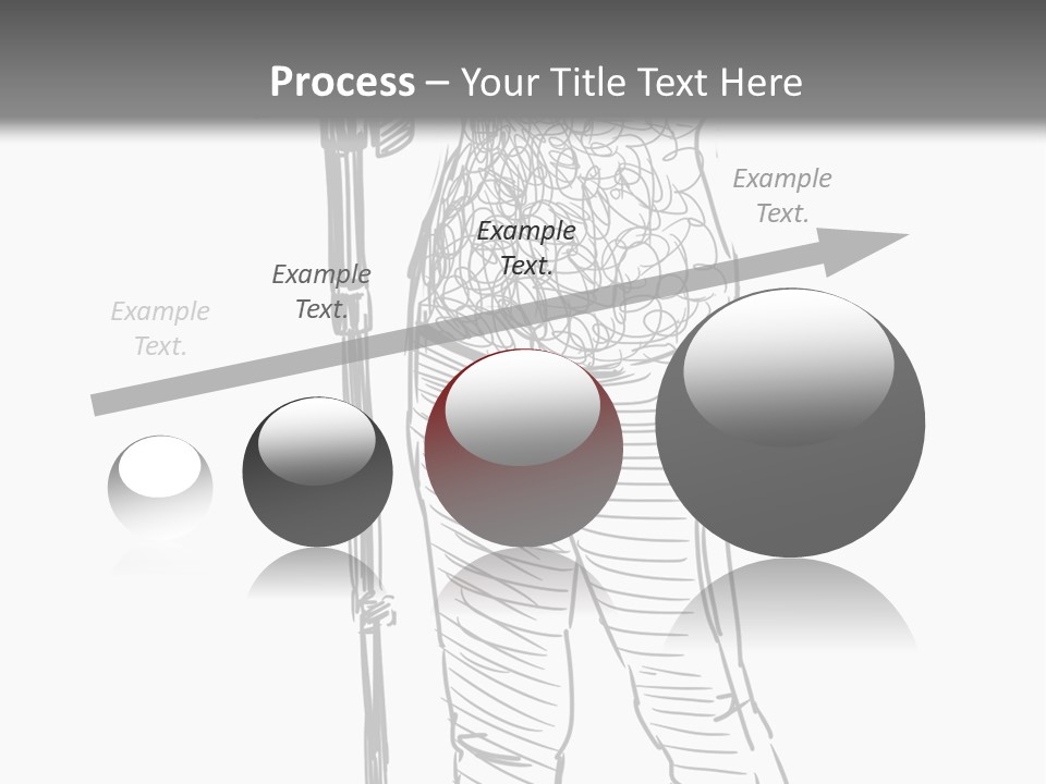 Isolated On White Young Adult Digital Camera PowerPoint Template