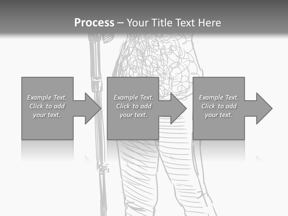 Isolated On White Young Adult Digital Camera PowerPoint Template