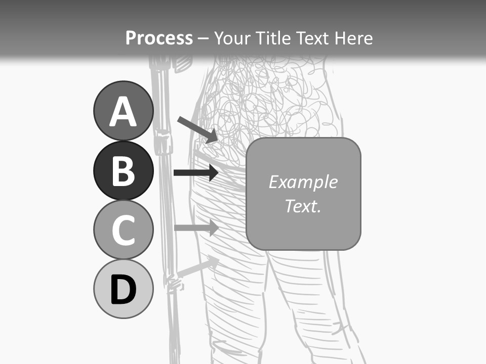 Isolated On White Young Adult Digital Camera PowerPoint Template