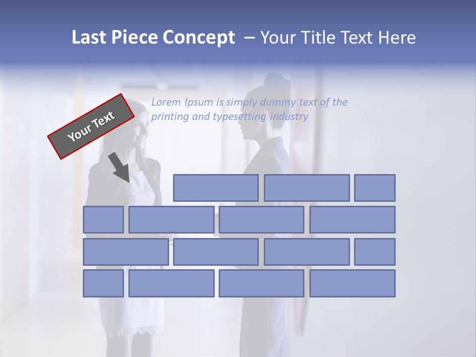 A Couple Of Women Standing Next To Each Other PowerPoint Template