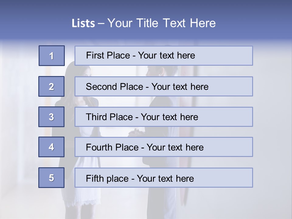 A Couple Of Women Standing Next To Each Other PowerPoint Template