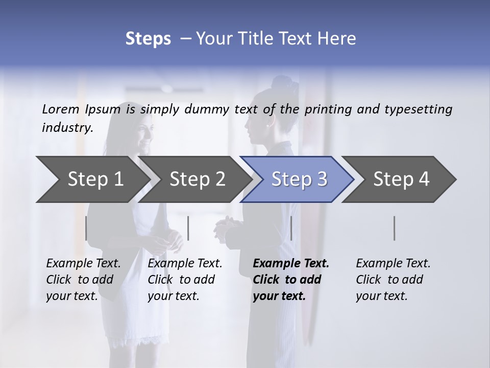 A Couple Of Women Standing Next To Each Other PowerPoint Template