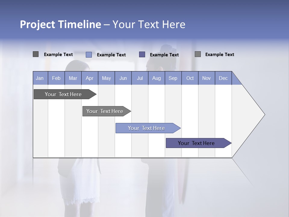 A Couple Of Women Standing Next To Each Other PowerPoint Template