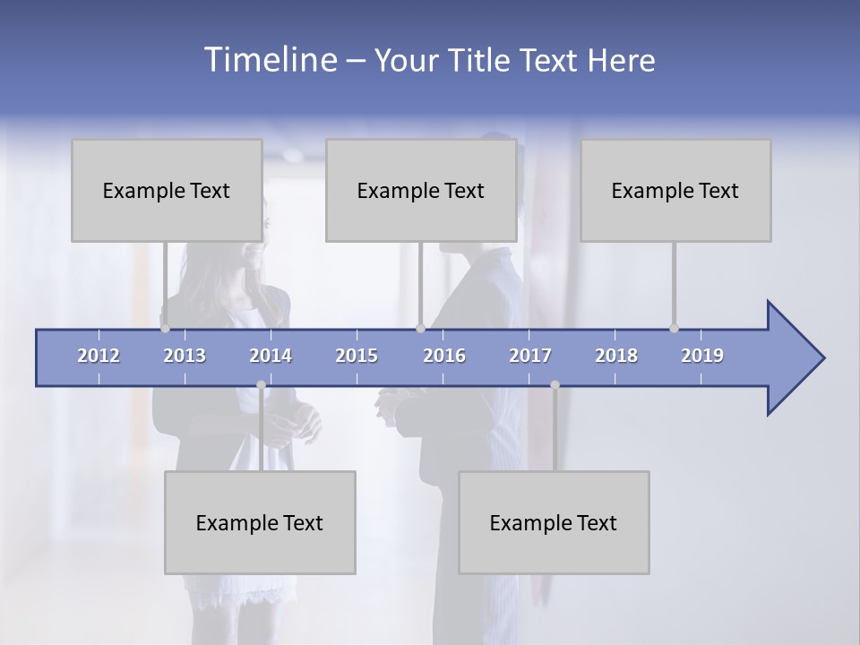 A Couple Of Women Standing Next To Each Other PowerPoint Template
