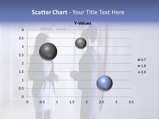 A Couple Of Women Standing Next To Each Other PowerPoint Template