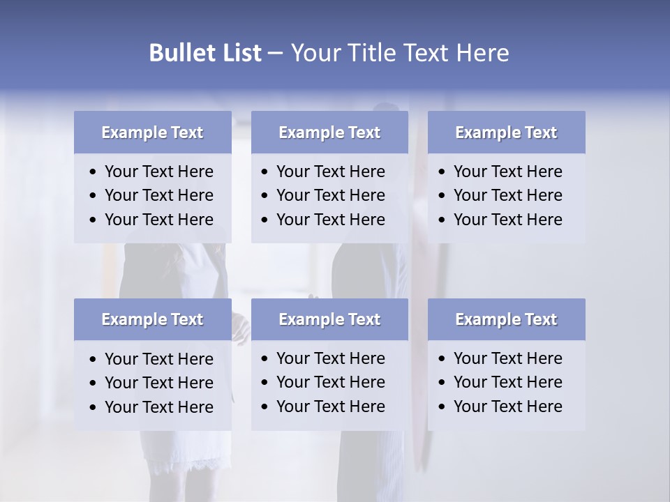 A Couple Of Women Standing Next To Each Other PowerPoint Template
