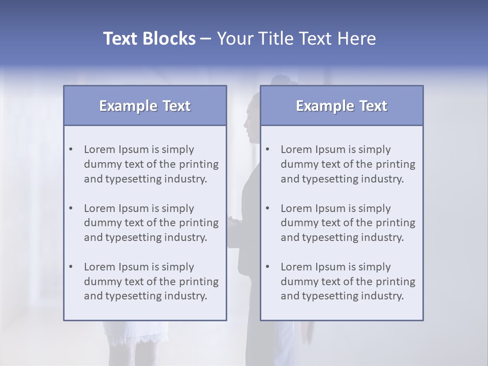 A Couple Of Women Standing Next To Each Other PowerPoint Template