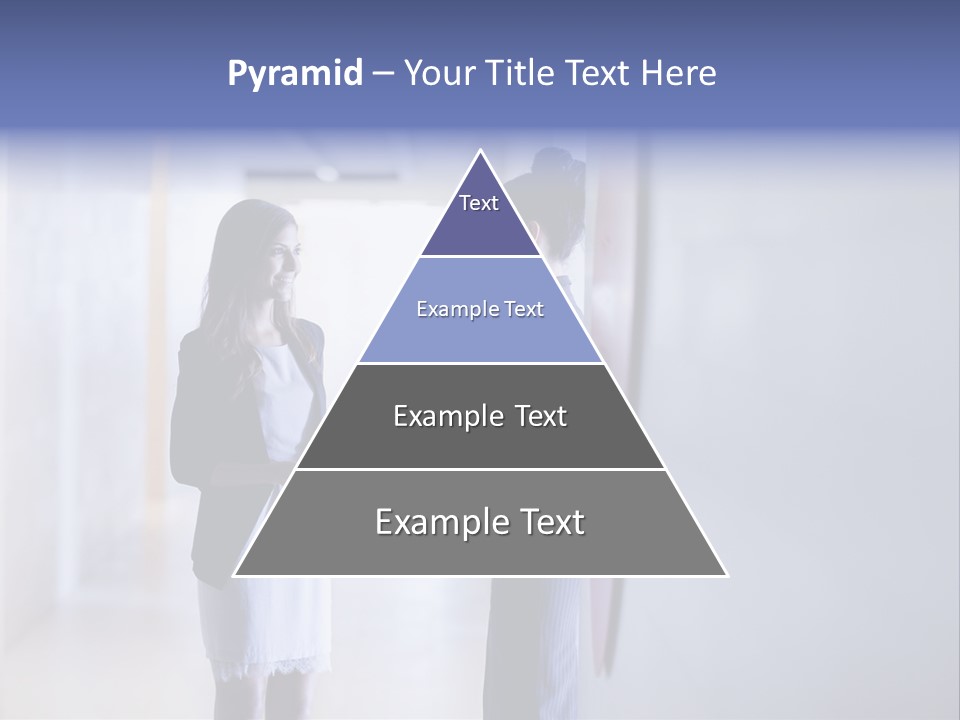 A Couple Of Women Standing Next To Each Other PowerPoint Template