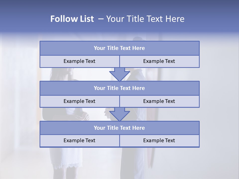 A Couple Of Women Standing Next To Each Other PowerPoint Template