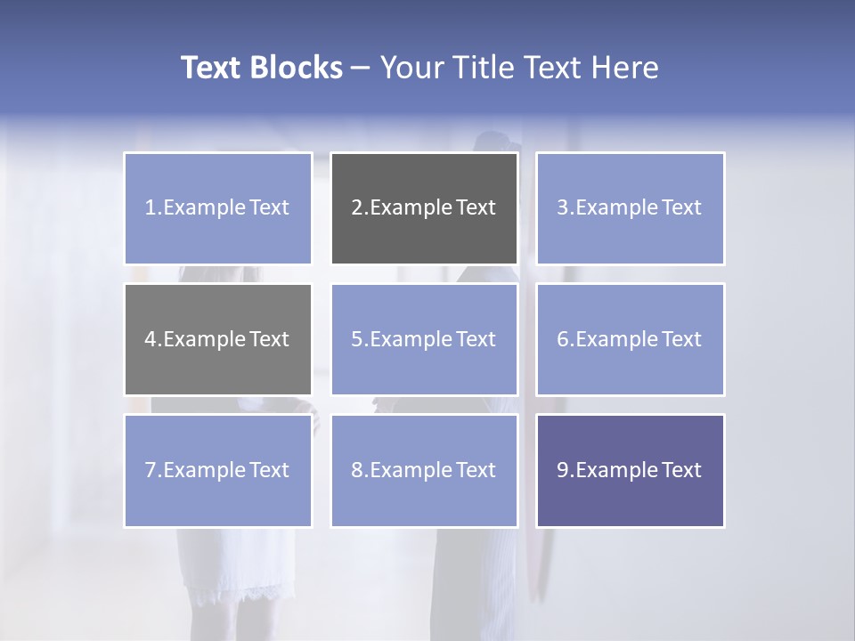 A Couple Of Women Standing Next To Each Other PowerPoint Template