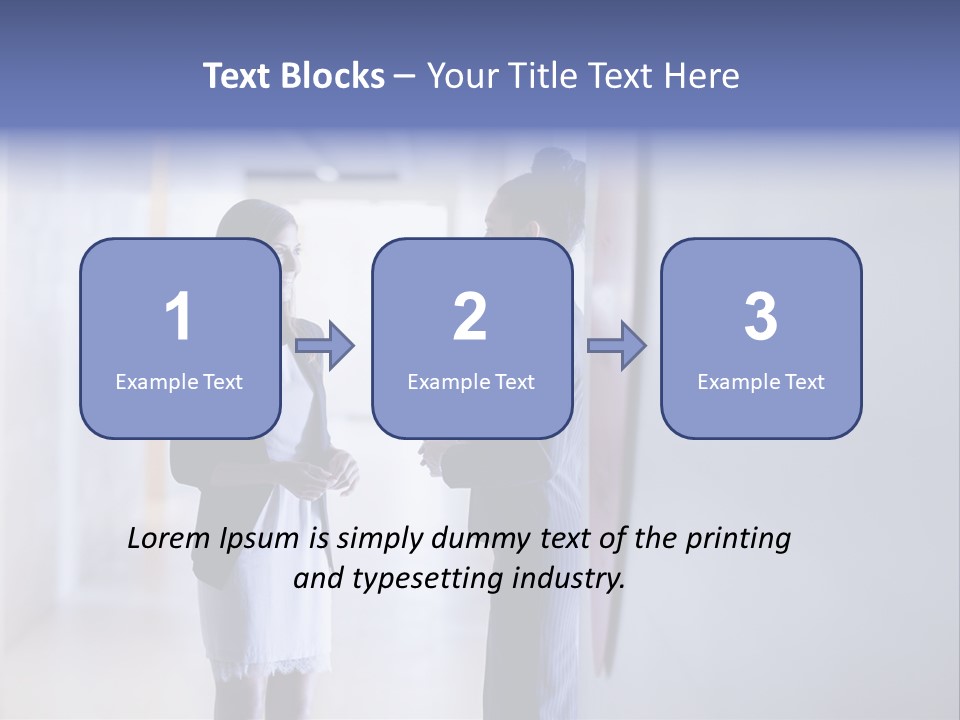 A Couple Of Women Standing Next To Each Other PowerPoint Template