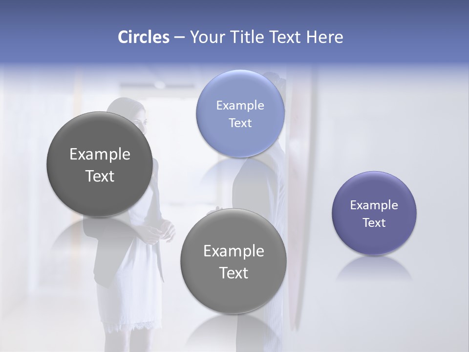 A Couple Of Women Standing Next To Each Other PowerPoint Template