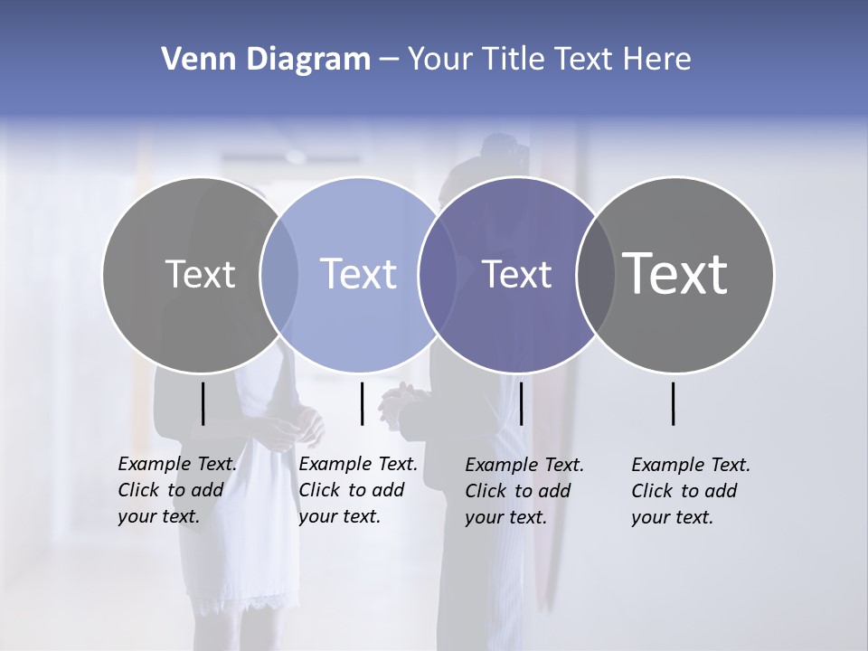 A Couple Of Women Standing Next To Each Other PowerPoint Template