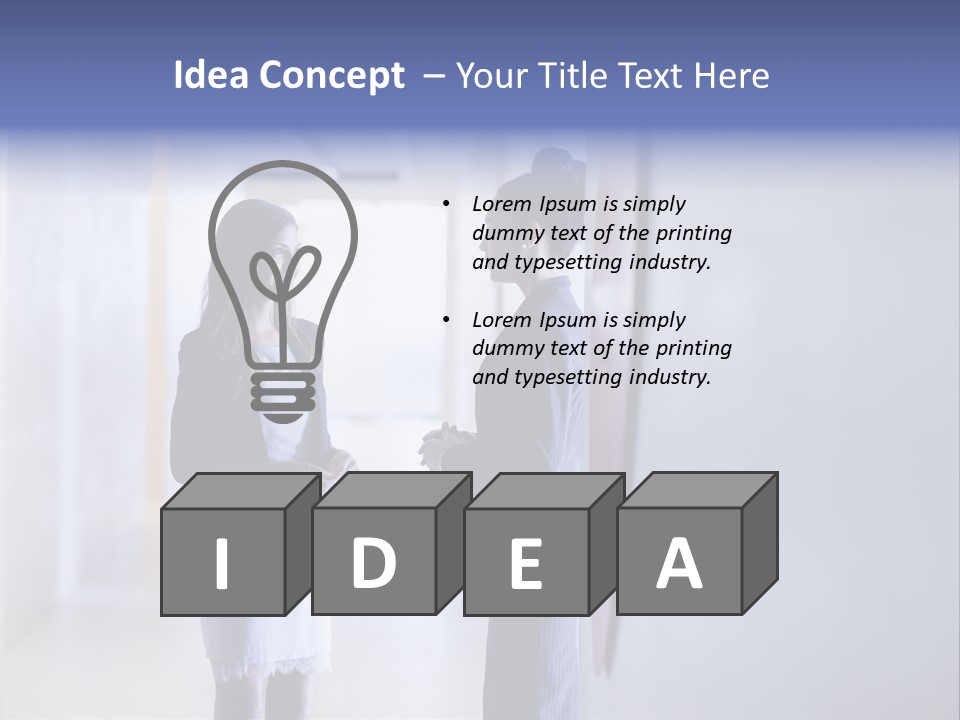 A Couple Of Women Standing Next To Each Other PowerPoint Template