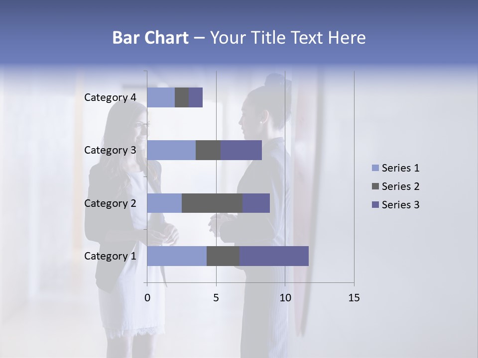 A Couple Of Women Standing Next To Each Other PowerPoint Template