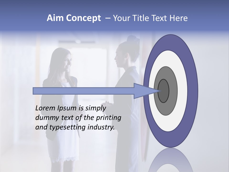 A Couple Of Women Standing Next To Each Other PowerPoint Template