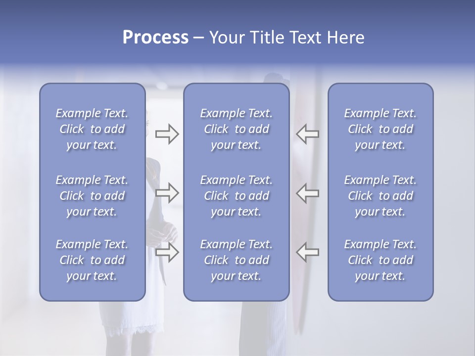 A Couple Of Women Standing Next To Each Other PowerPoint Template