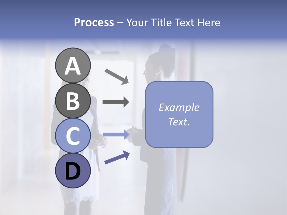 A Couple Of Women Standing Next To Each Other PowerPoint Template
