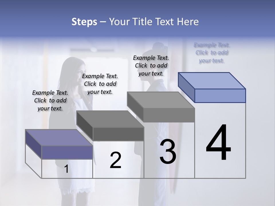 A Couple Of Women Standing Next To Each Other PowerPoint Template