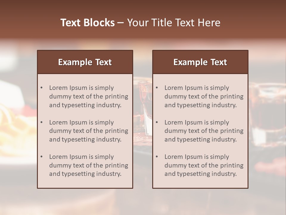 Banquet Scotch Pure PowerPoint Template