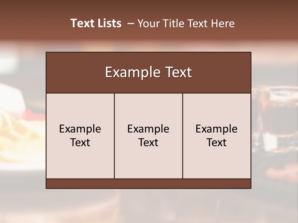 Banquet Scotch Pure PowerPoint Template