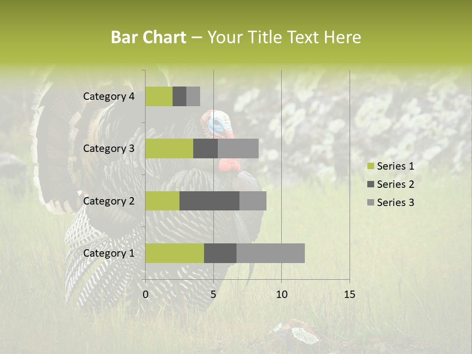 Game Gallopavo Green PowerPoint Template