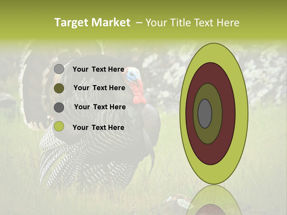 Game Gallopavo Green PowerPoint Template