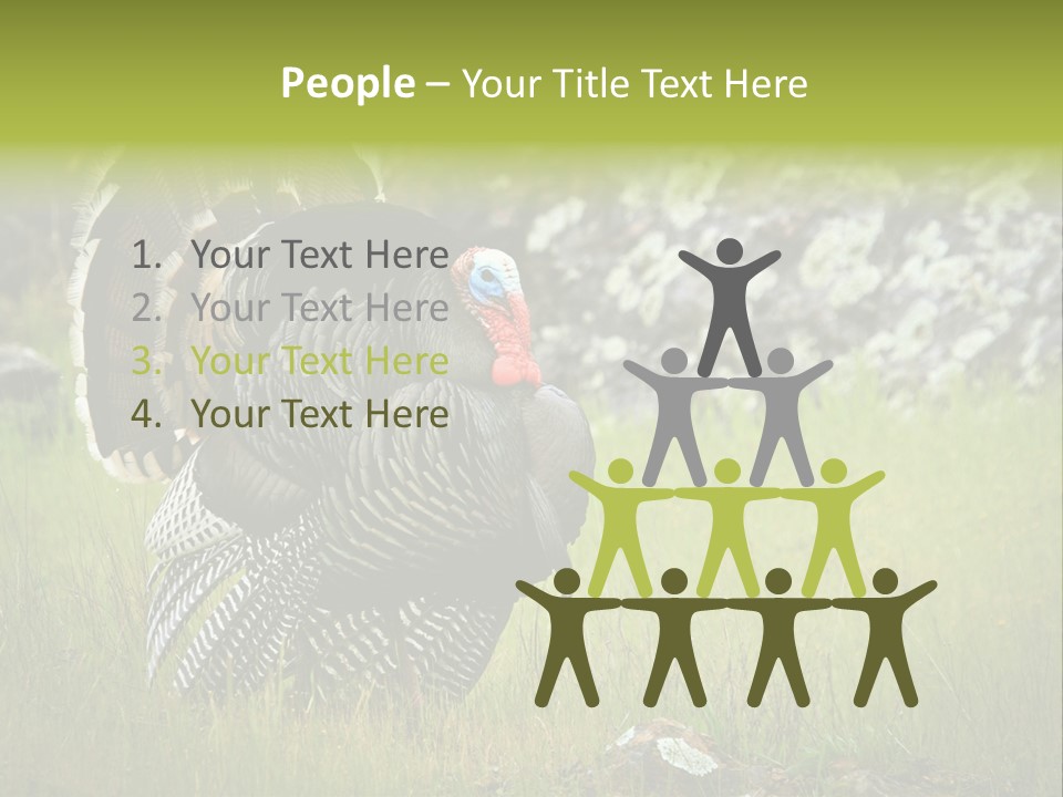 Game Gallopavo Green PowerPoint Template