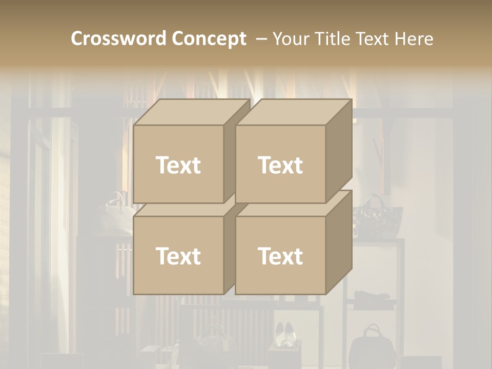 Market Mall Leather PowerPoint Template