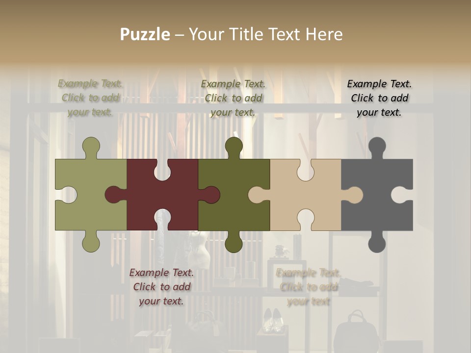 Market Mall Leather PowerPoint Template