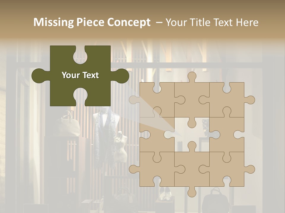 Market Mall Leather PowerPoint Template