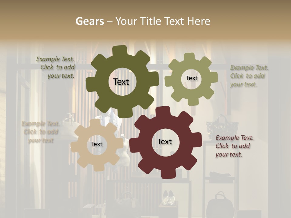 Market Mall Leather PowerPoint Template