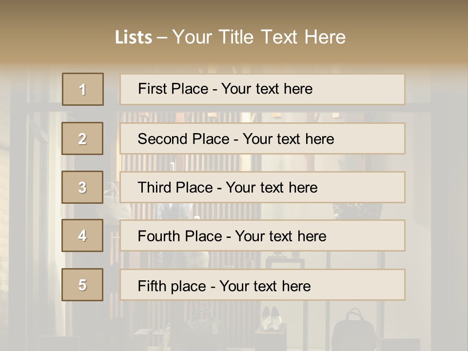 Market Mall Leather PowerPoint Template