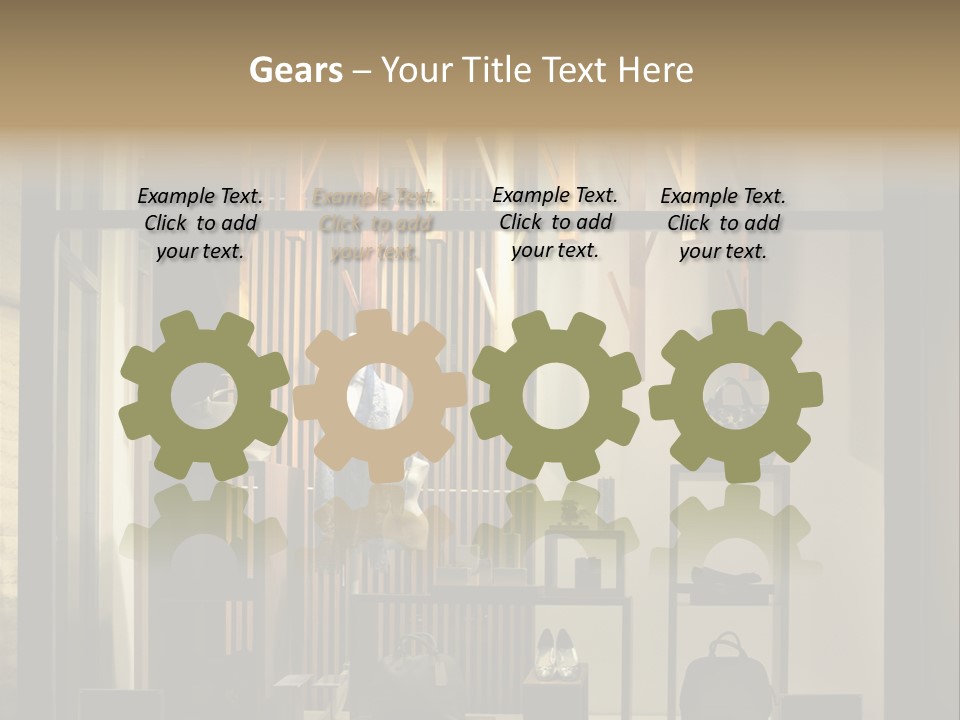 Market Mall Leather PowerPoint Template