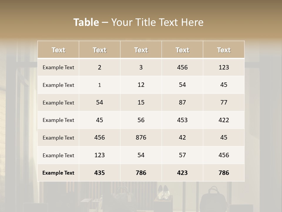 Market Mall Leather PowerPoint Template