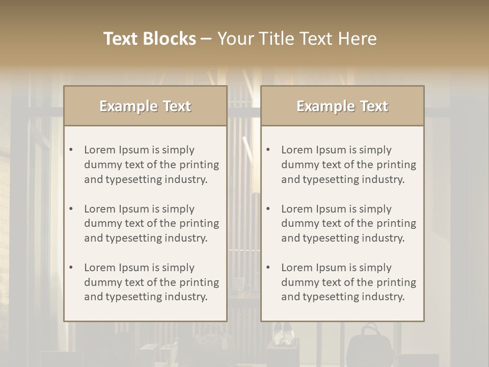 Market Mall Leather PowerPoint Template