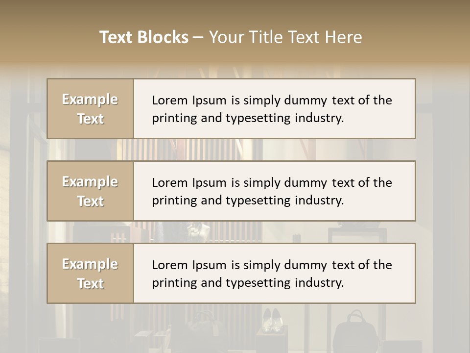 Market Mall Leather PowerPoint Template