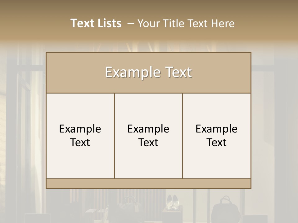 Market Mall Leather PowerPoint Template