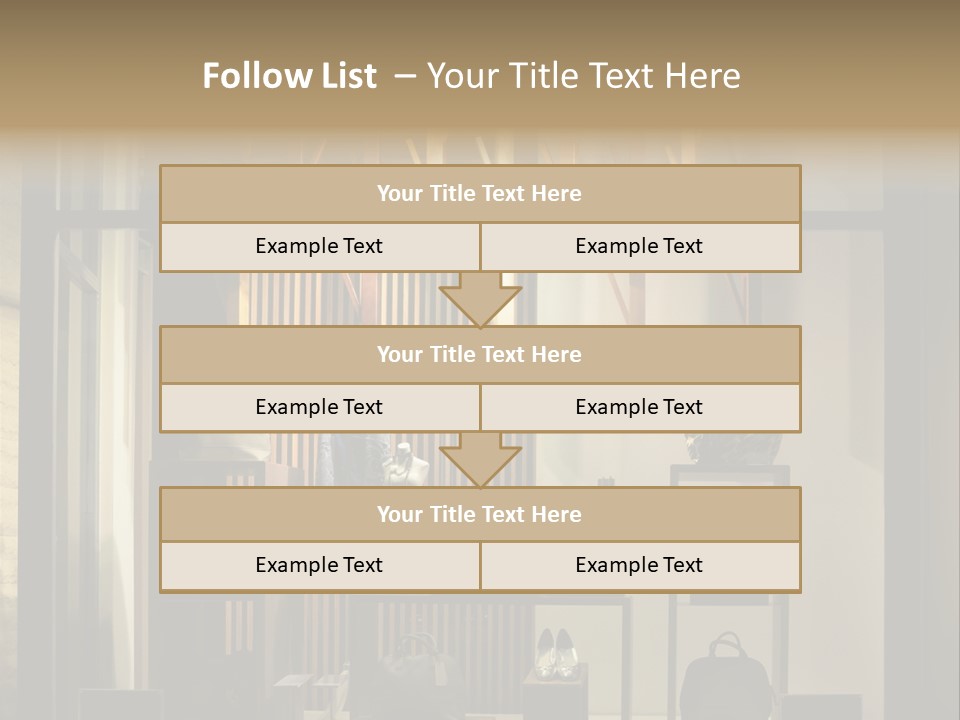 Market Mall Leather PowerPoint Template