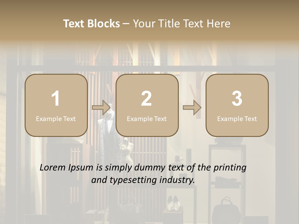 Market Mall Leather PowerPoint Template