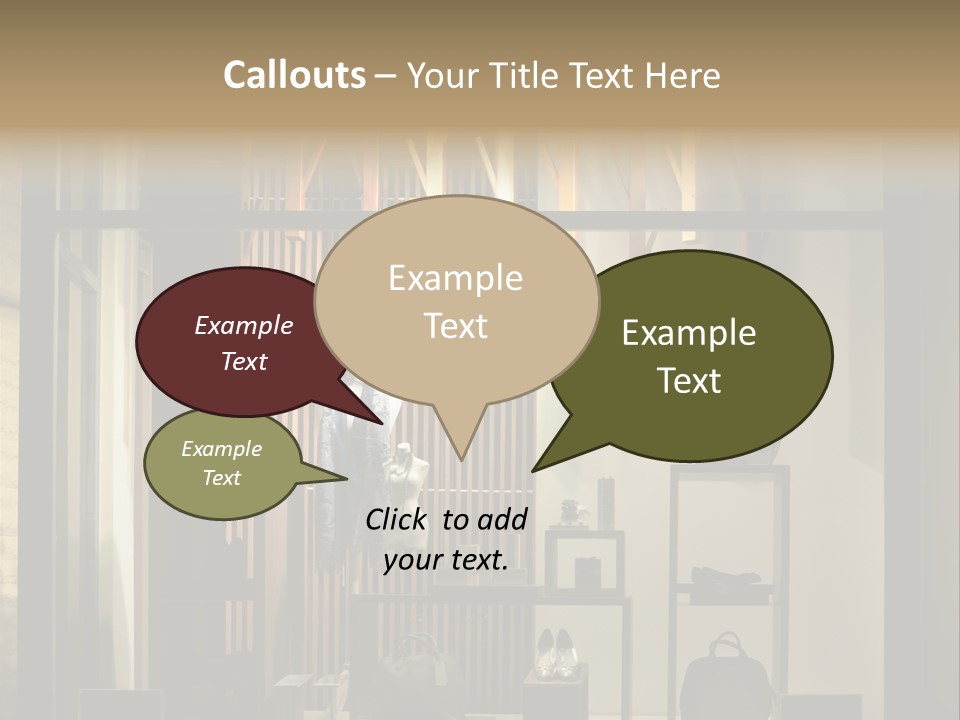 Market Mall Leather PowerPoint Template