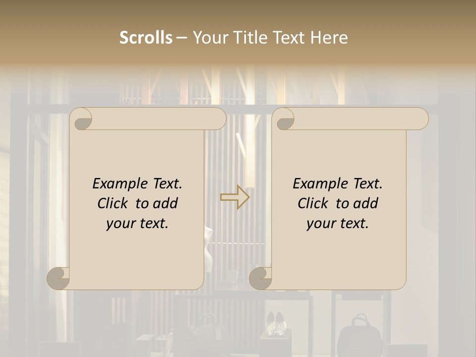Market Mall Leather PowerPoint Template