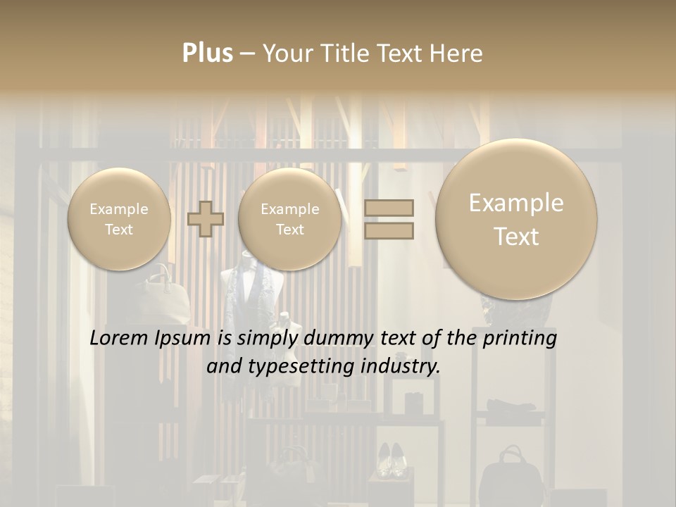 Market Mall Leather PowerPoint Template