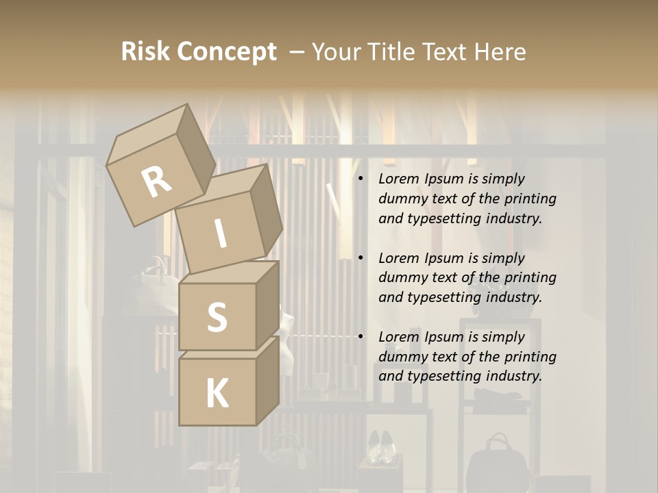 Market Mall Leather PowerPoint Template