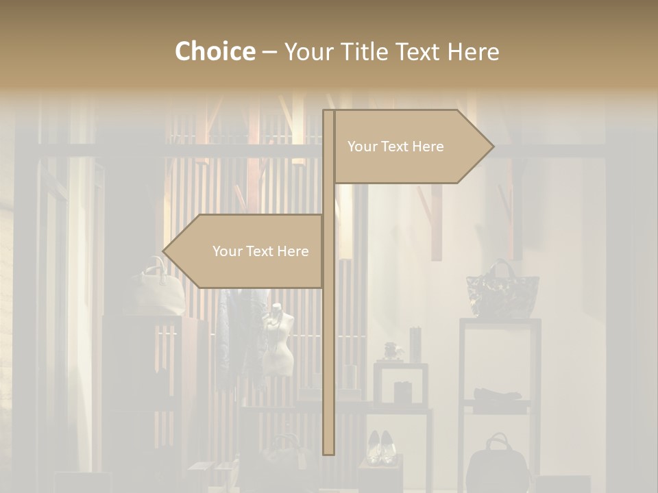 Market Mall Leather PowerPoint Template