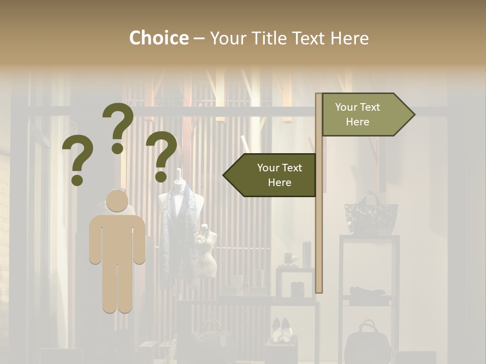 Market Mall Leather PowerPoint Template