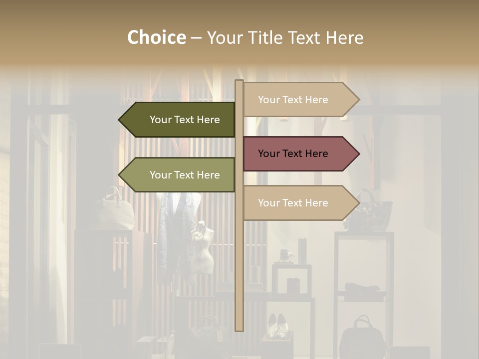 Market Mall Leather PowerPoint Template