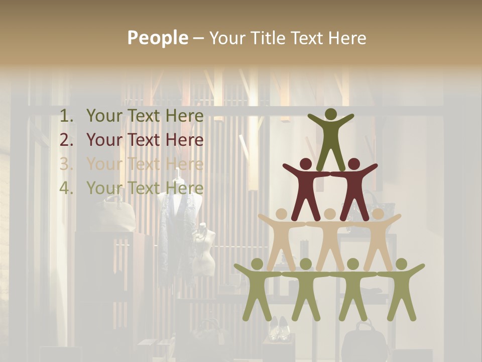 Market Mall Leather PowerPoint Template